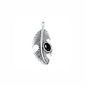 Silver Stone Pendant - Feather