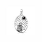 Silver Stone Pendant - Owl