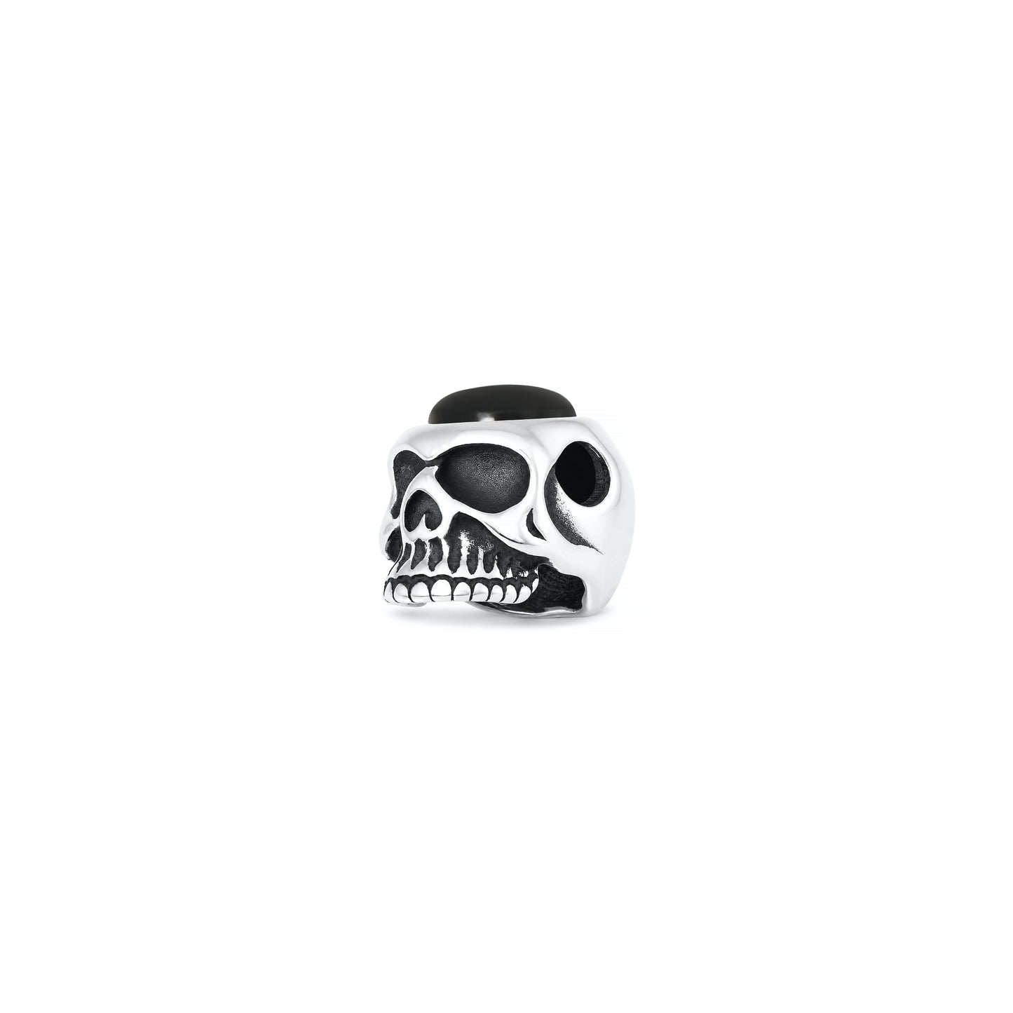Silver Stone Pendant - Skull