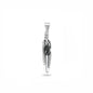 Silver Stone Pendant - Feather