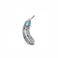 Silver Stone Pendant - Feather
