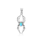 Silver Lab Opal Pendant - Spider