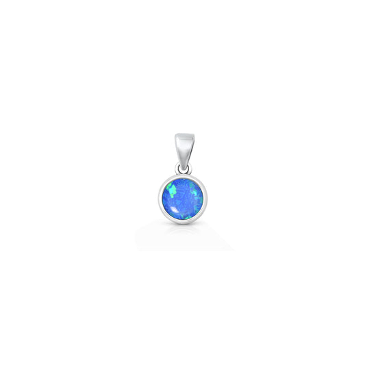 Silver Lab Opal Pendant