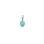 Silver Stone Pendant - Oval