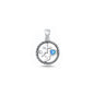 Silver Lab Opal Pendant - Faith Love Hope