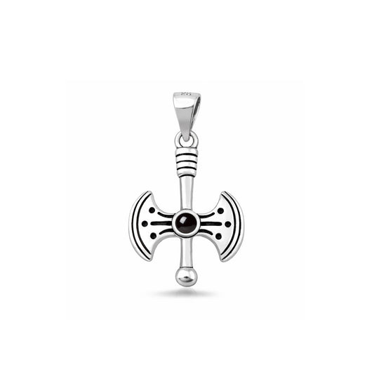 Silver Stone Pendant - Axe
