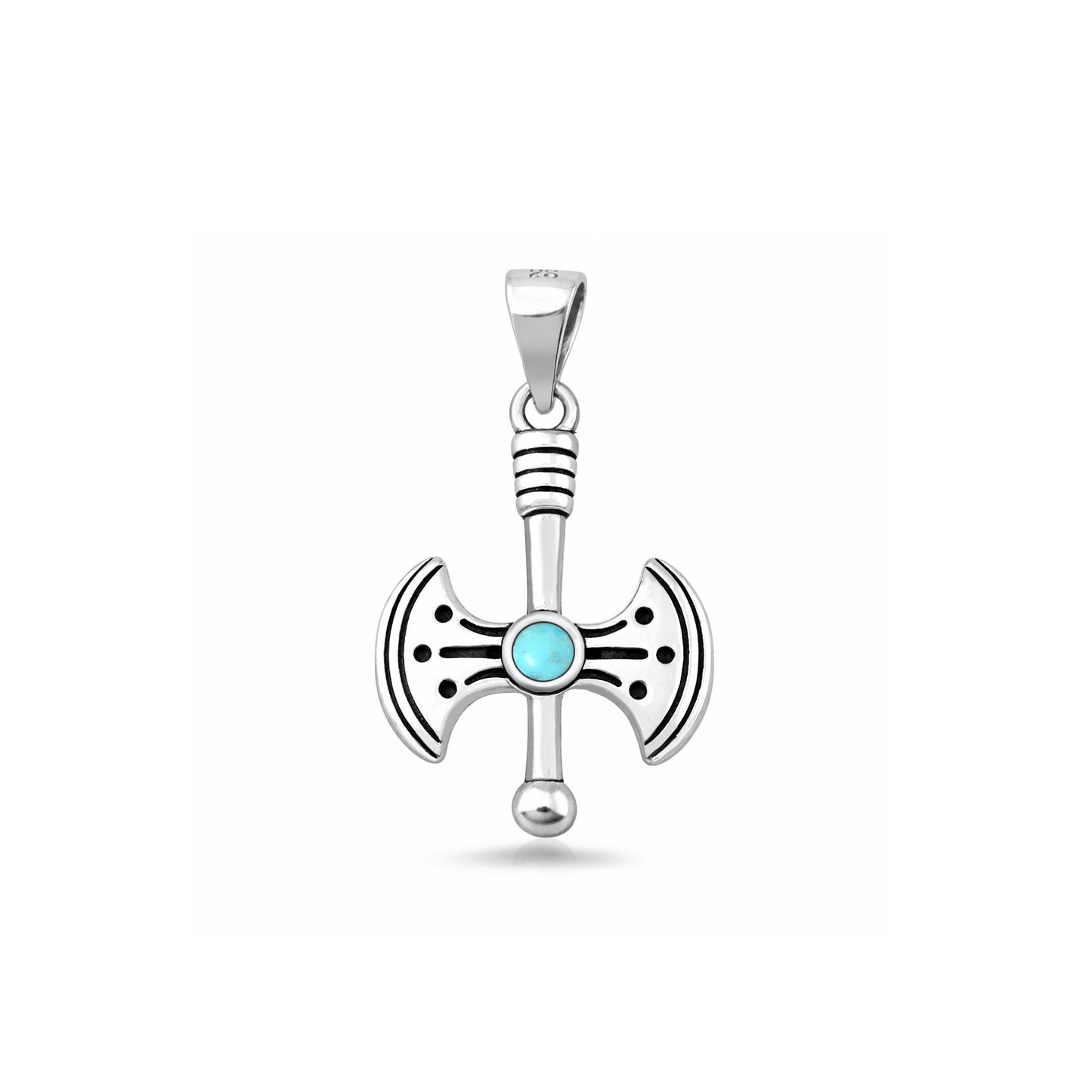 Silver Stone Pendant - Axe