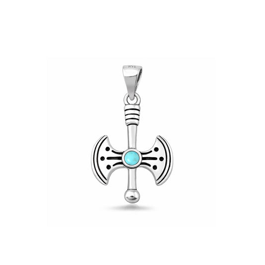 Silver Stone Pendant - Axe