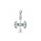 Silver Stone Pendant - Axe