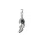 Silver Stone Pendant - Feather
