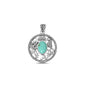 Silver Stone Pendant - Ocean Life