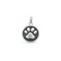 Silver Stone Pendant - Paw Print