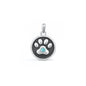 Silver Stone Pendant - Paw Print