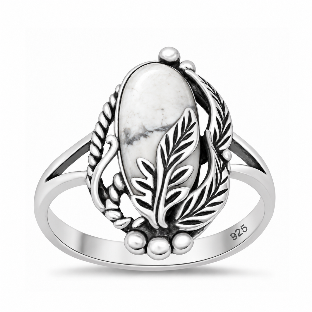 Silver Southwestern Stone Ring