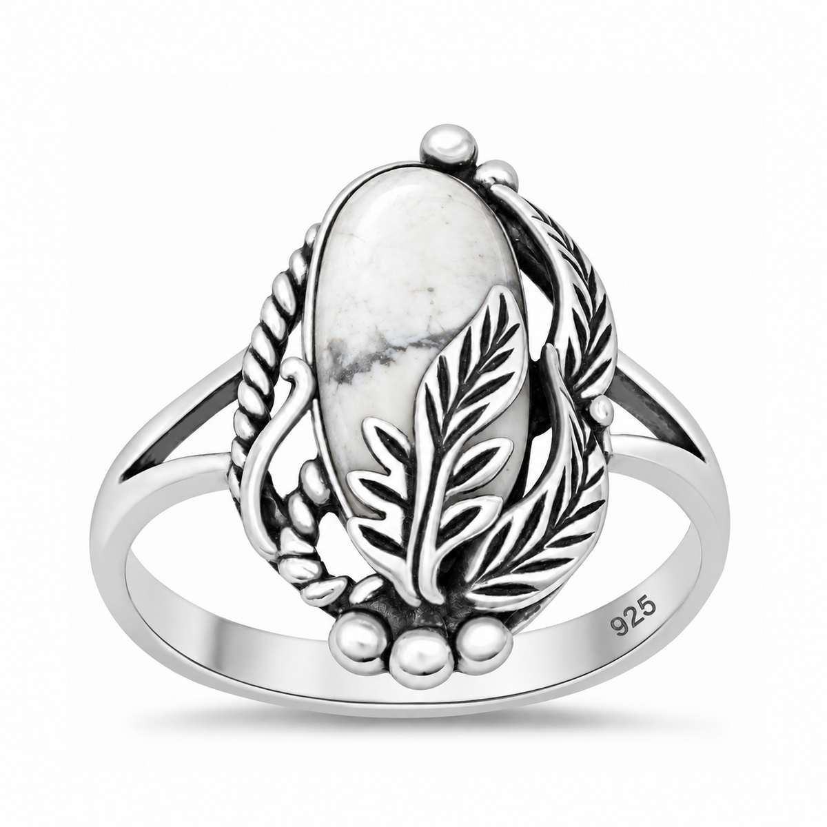 Silver Southwestern Stone Ring