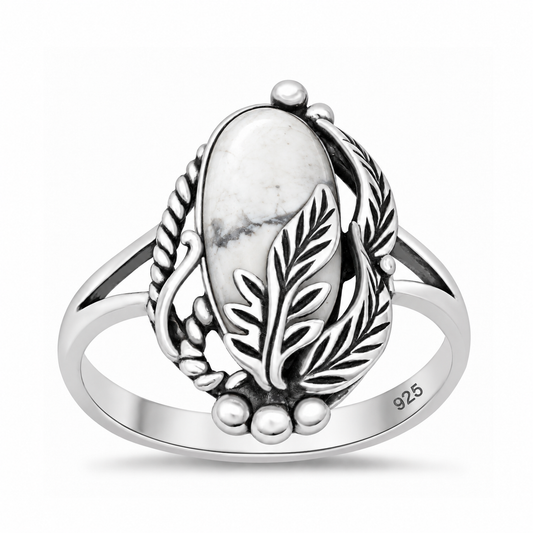 Silver Southwestern Stone Ring