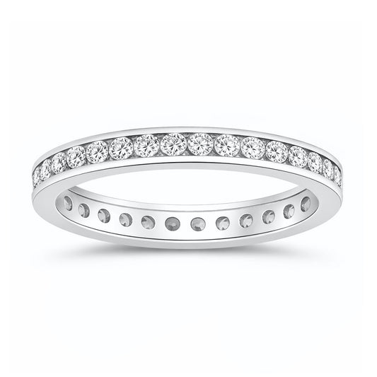 Silver Eternity Ring - 3 mm