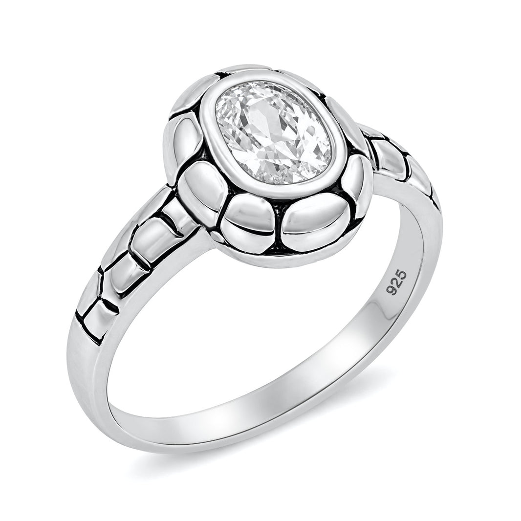 Silver CZ Ring