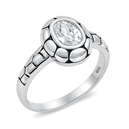 Silver CZ Ring
