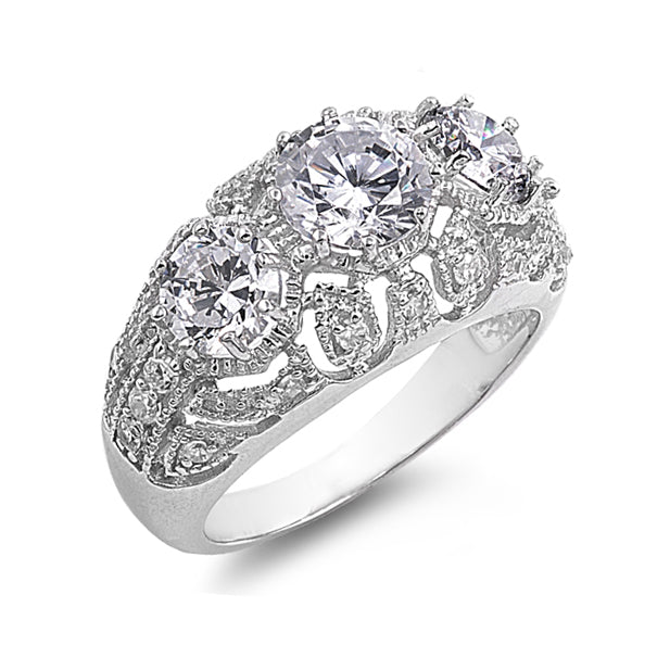 Silver CZ Ring