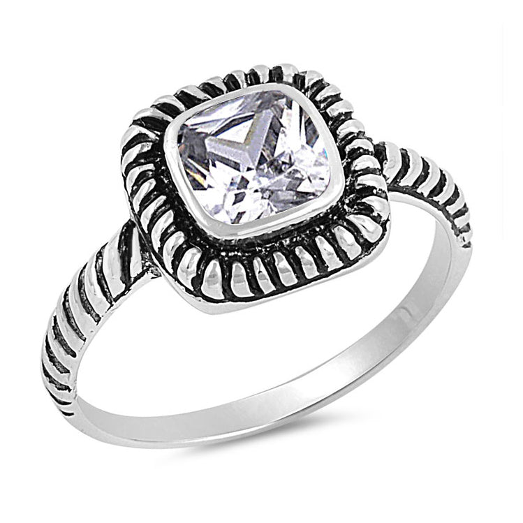 Silver CZ Ring