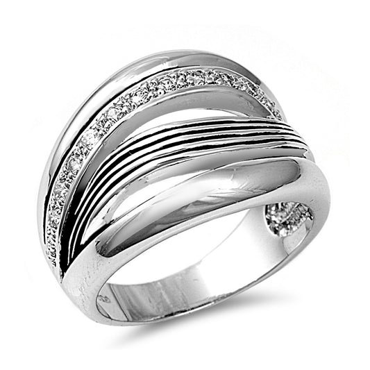 Silver CZ Ring