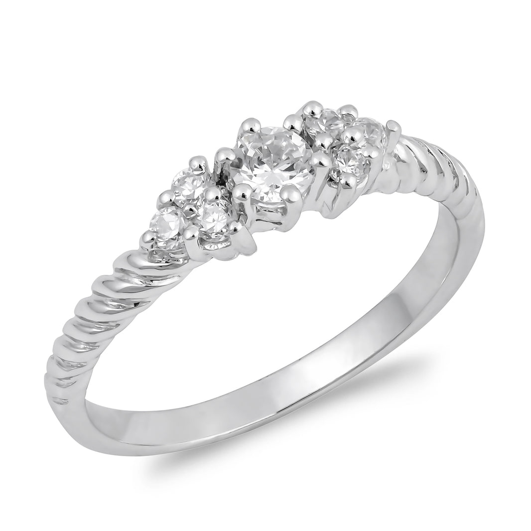 Silver CZ Ring