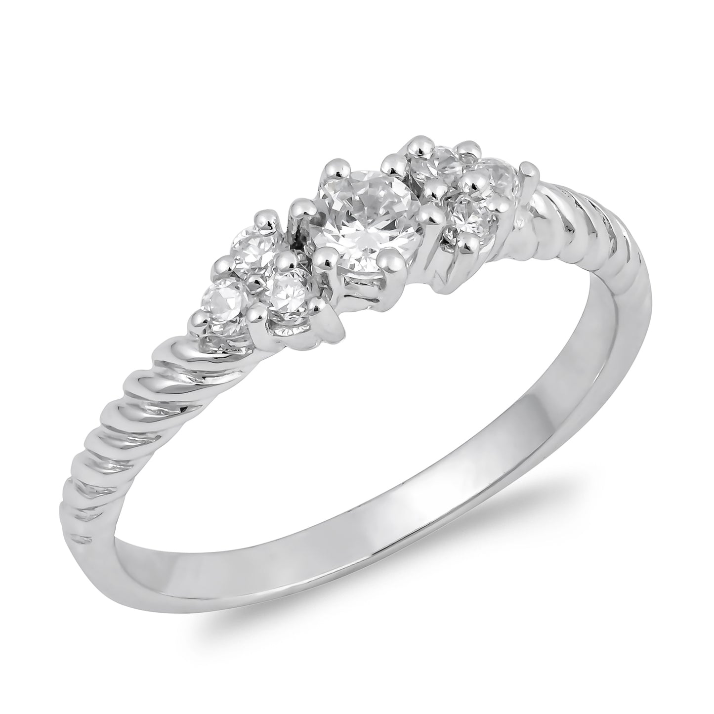 Silver CZ Ring