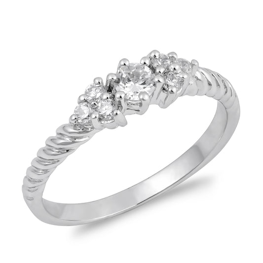 Silver CZ Ring