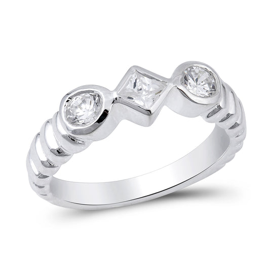 Silver CZ Ring
