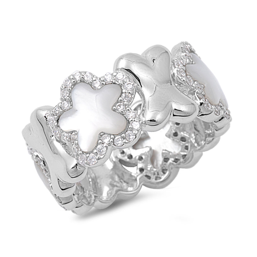 Silver CZ Ring - Star