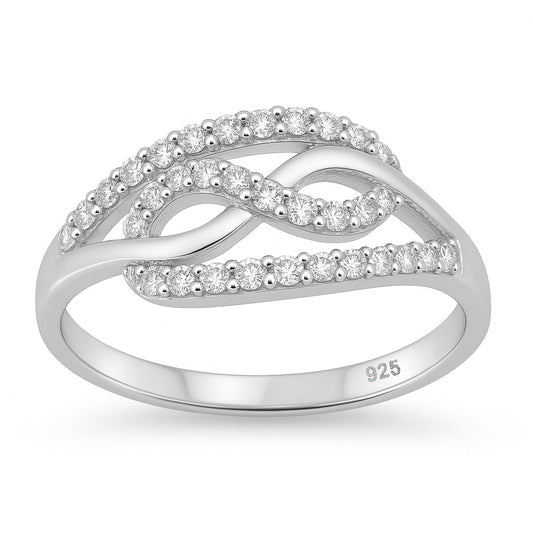 Silver CZ Ring - Infinity