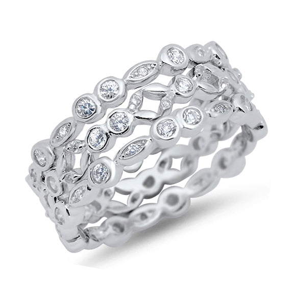 Silver CZ Ring
