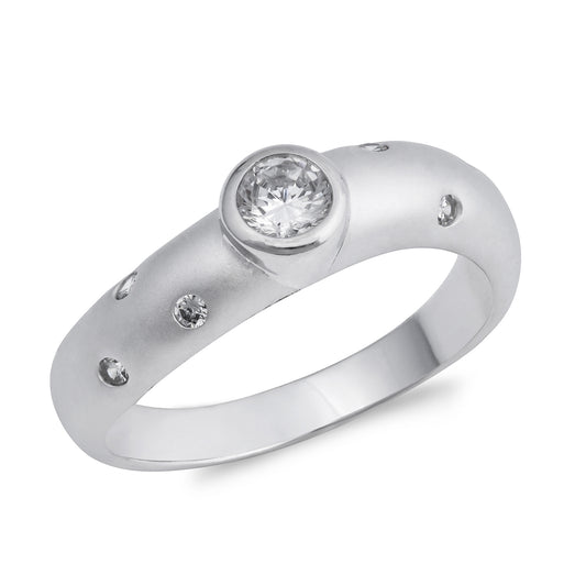 Silver CZ Ring