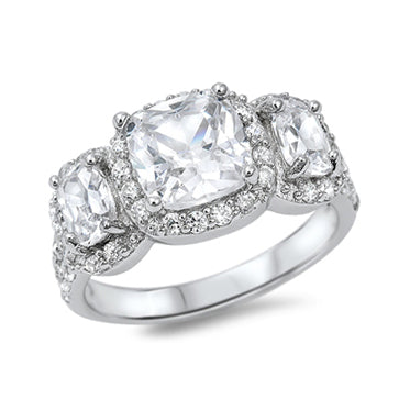 Silver CZ Ring