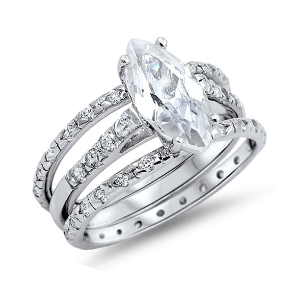 Silver CZ Ring