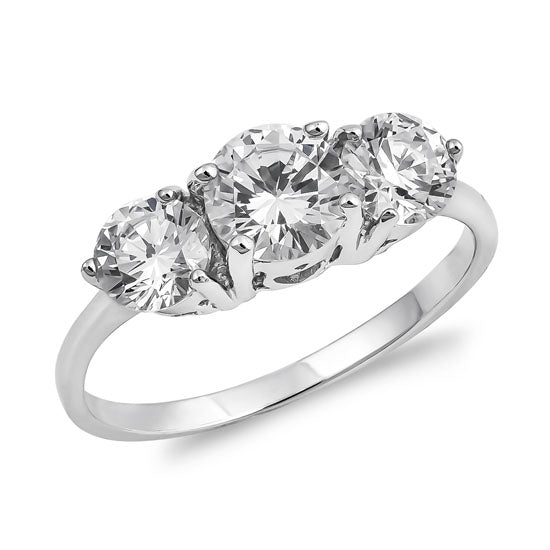 Silver CZ Ring