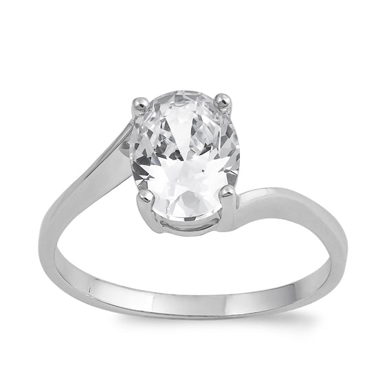 Silver CZ Ring - Solitaire