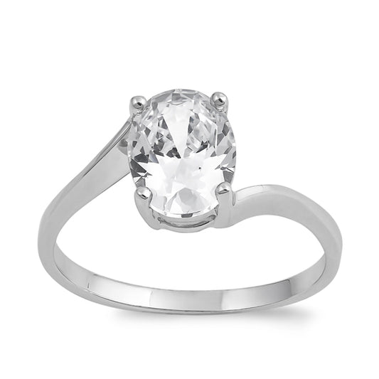 Silver CZ Ring - Solitaire