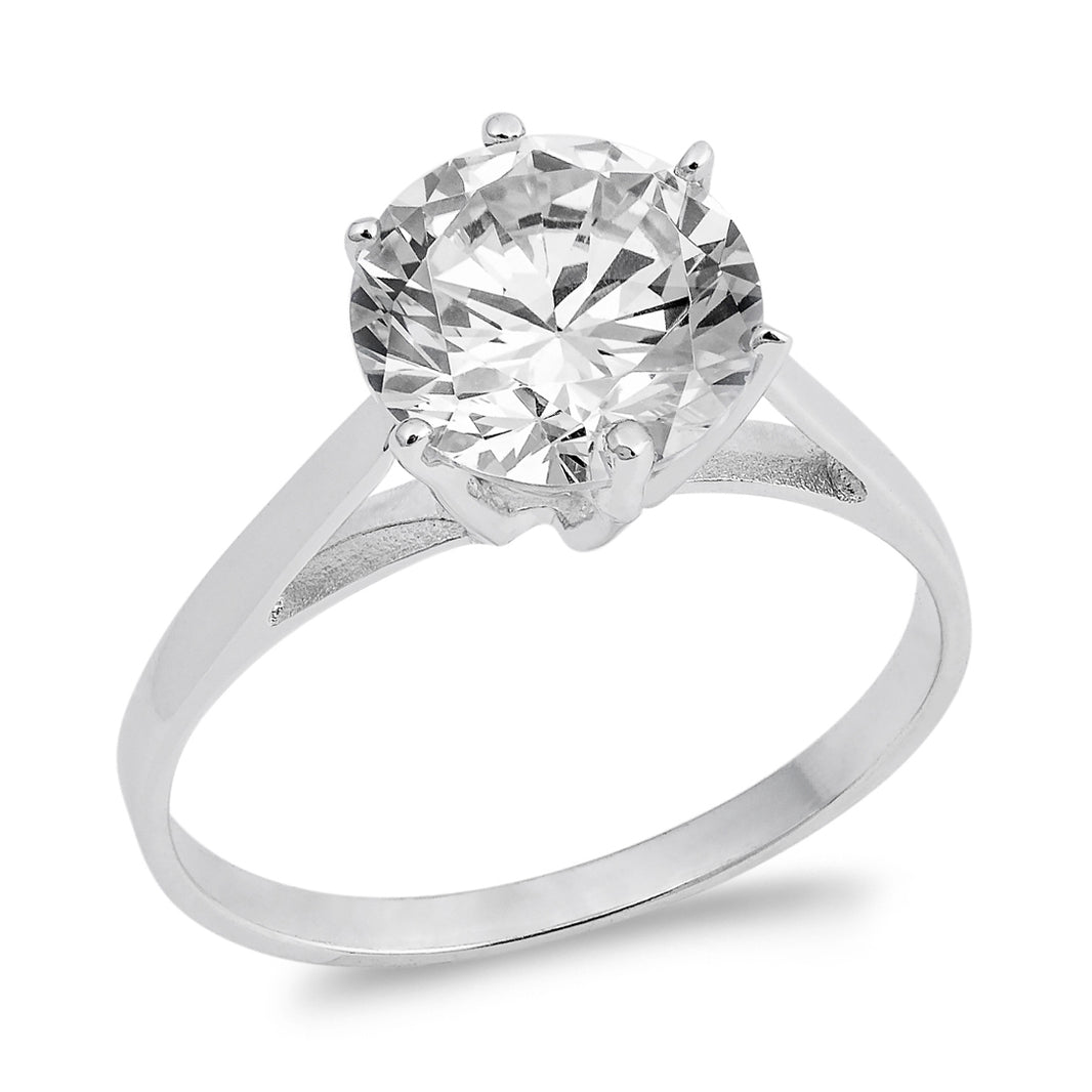 Silver CZ Ring - Solitaire