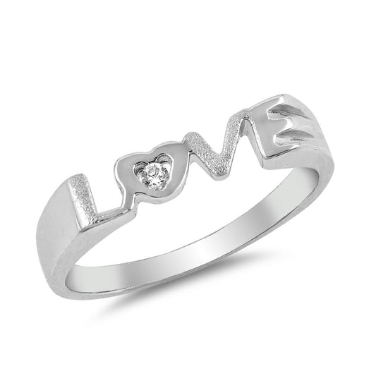 Silver Ring - Love