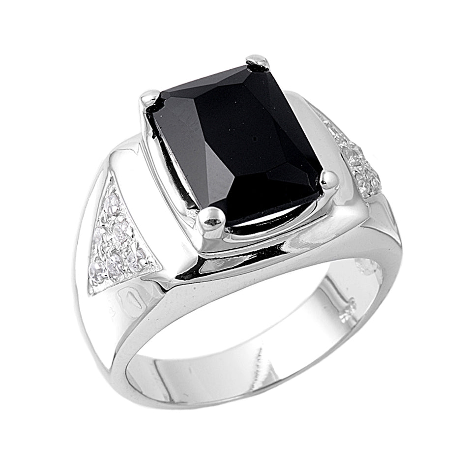 Silver Men's CZ Ring