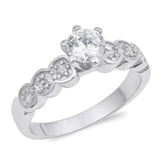 Silver CZ Ring
