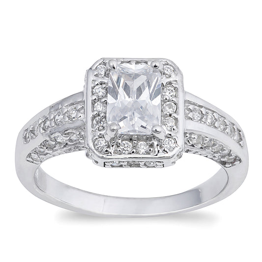 Silver CZ Ring