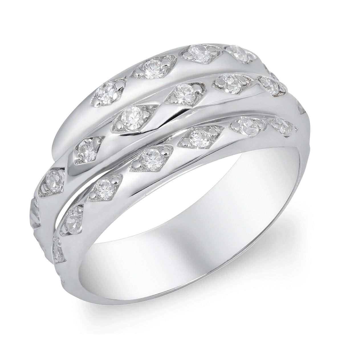 Silver CZ Ring