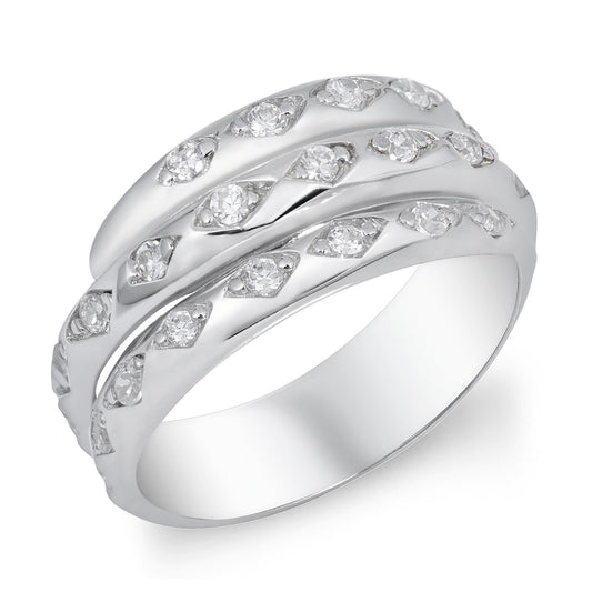 Silver CZ Ring