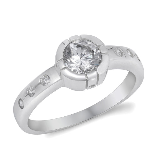 Silver CZ Ring