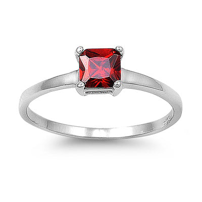 Silver CZ Ring - Solitaire
