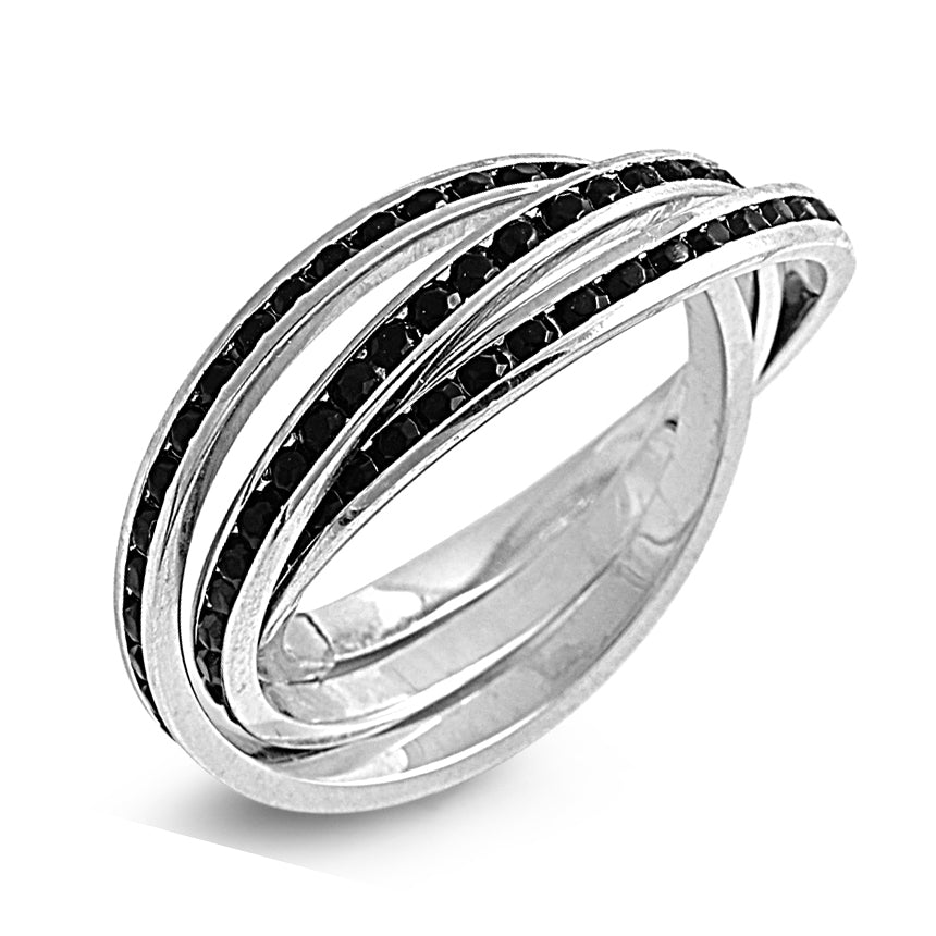 Silver CZ Ring - Multiband
