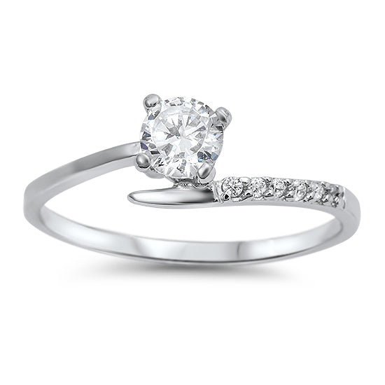 Silver CZ Ring - Solitaire